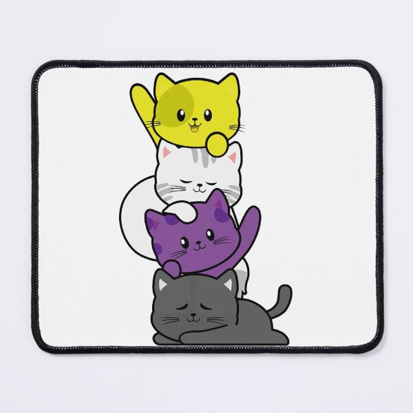 Item preview, Non Binary Kawaii Cat LGBTQ Nonbinary Pride Flag kittens designed and sold by amyjay92.