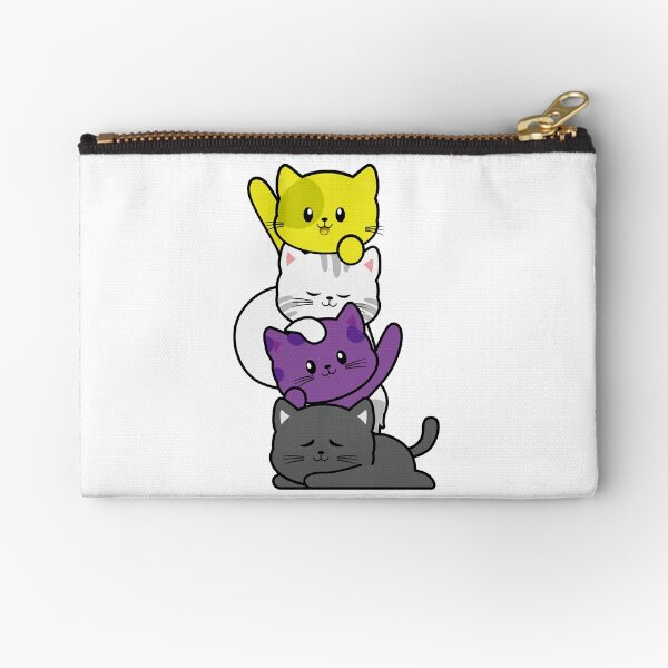 Item preview, Non Binary Kawaii Cat LGBTQ Nonbinary Pride Flag kittens designed and sold by amyjay92.