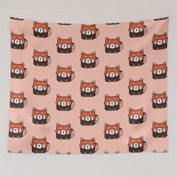 Item preview, Kawaii Square Red Panda designed and sold by Luan Huynh.