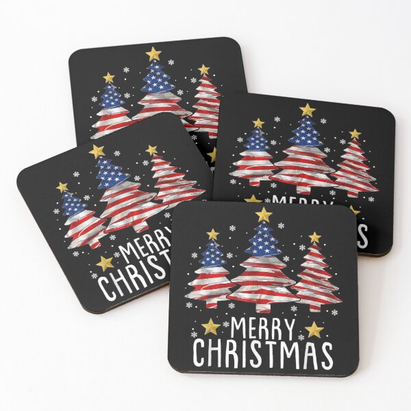 Item preview, Merry Christmas Tree American Flag Funny US Flag Xmas designed and sold by TERRYCOXSHOP.