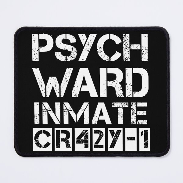 Item preview, Psych Ward Inmate - Funny Halloween Costume party Design designed and sold by Rhu Creations.
