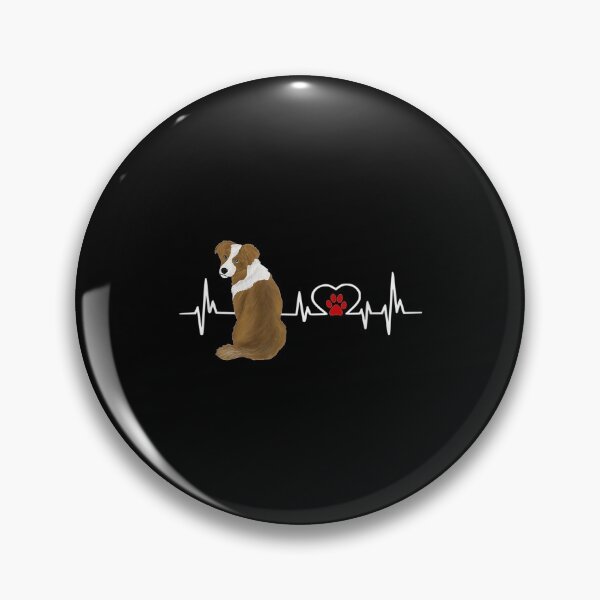 Artikelvorschau, Australian Shepherd Ekg Heartbeat Heart Line entworfen und verkauft von lindaxse.
