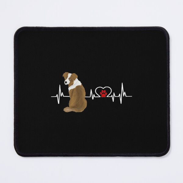 Item preview, Australian Shepherd Ekg Heartbeat Heart Line designed and sold by lindaxse.