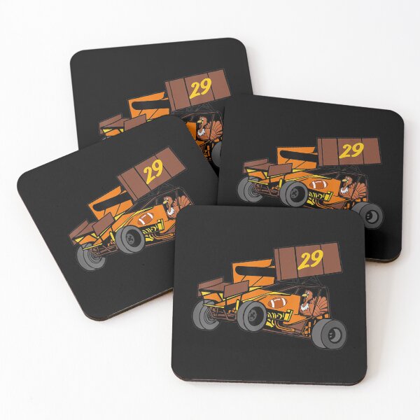 Item preview, Sprint Car Racing Thanksgiving Turkey Holiday Gift designed and sold by lindaxse.