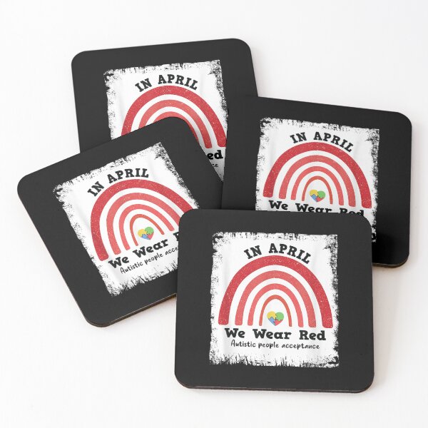 Item preview, In April We Wear Red Instead Autistic People Acceptance 2021 designed and sold by jennifera11.