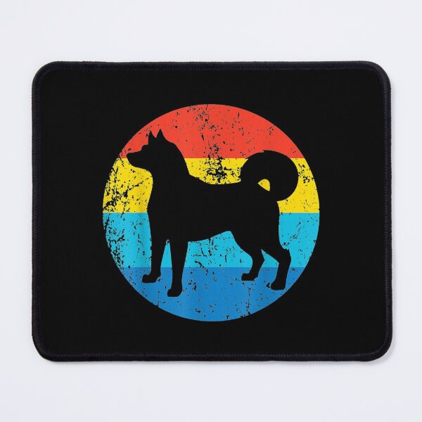 Item preview, Shiba Inu Dog Breed Silhouette Retro 1970's Circle designed and sold by lindaxse.