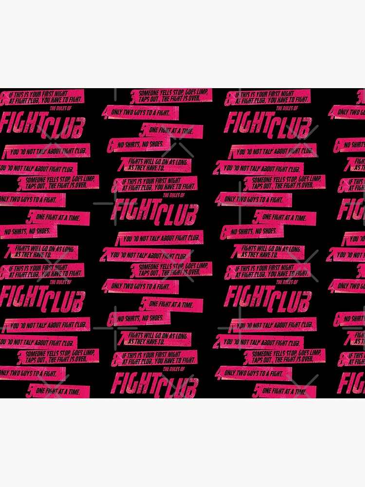 Fight Club Rules print by Nikita Abakumov