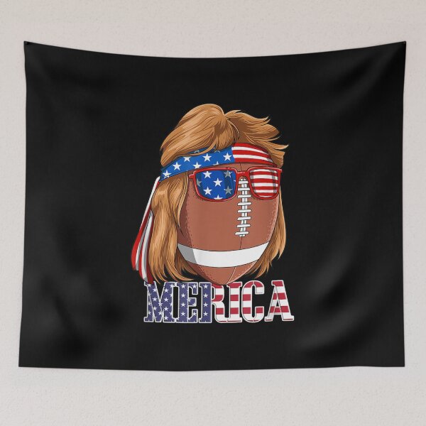 Aperçu de l'œuvre Mulet 4 juillet drapeau américain Merica Fathers Day créée et vendue par lindaxse.