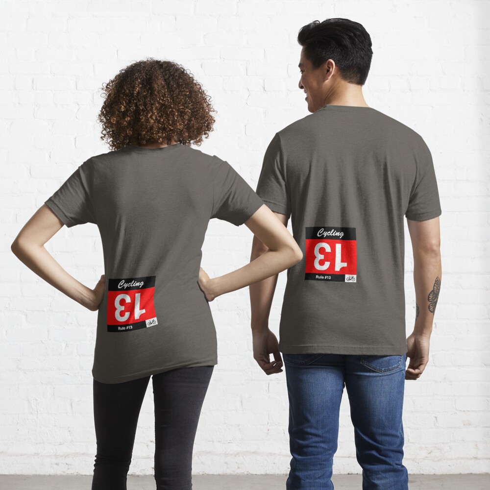 Essential T-Shirt for Sale mit Fahrradregel Nr. 13 - Wenn Sie Nummer 13  ziehen, stellen Sie sie auf den Kopf von anothercyclist | Redbubble