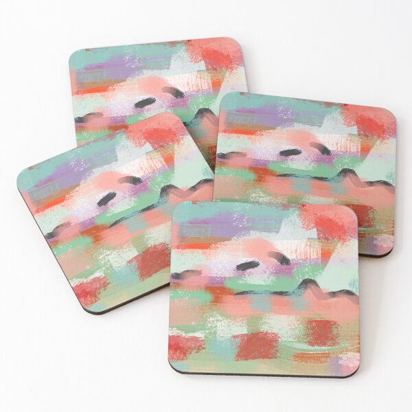 Item preview, Abstract Pastel Colors in Blue, Green, Purple, Peach, and Orange designed and sold by Jessielee72.
