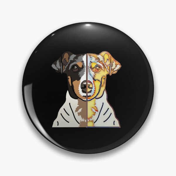 Item preview, Half and half Dog drawing designed and sold by HarveyChaats.