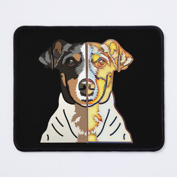 Item preview, Half and half Dog drawing designed and sold by HarveyChaats.