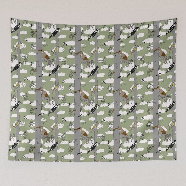 Item preview, Aussie bush orchestra green designed and sold by Nat Herington.