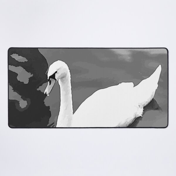Item preview, Duck  in the water 3. duck. ducks. swan. swans. sea. beach, blackwhite. designed and sold by PrintedDreams.