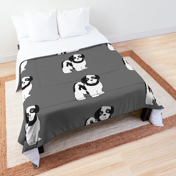 Shih Tzu Maltese (checkered) Comforter