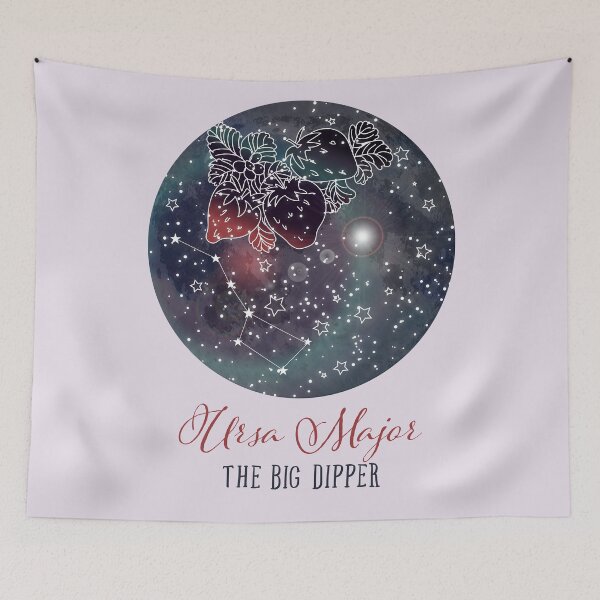 Item preview, Big Dipper Ursa Major Strawberry moon Constellation art Astronomy gifts Celestial poster Science gifts women Astronomy print Starry night sky Astronomer gift designed and sold by GalleryArtField.