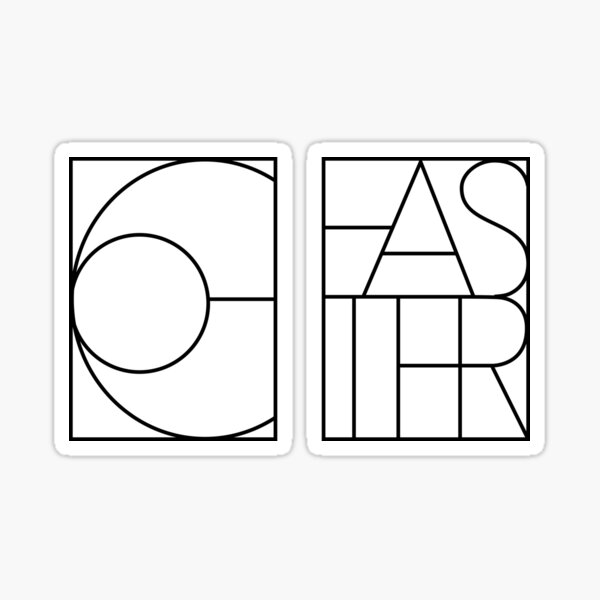 GO FASTER - Type in a box Sticker