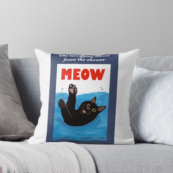 Item preview, Black cat showering  designed and sold by Dearlinh.