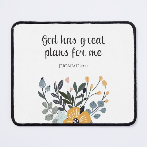 Item preview, Bible Verse 1 Jeremiah 29:11 - God has great plans for me designed and sold by AGDStudio.