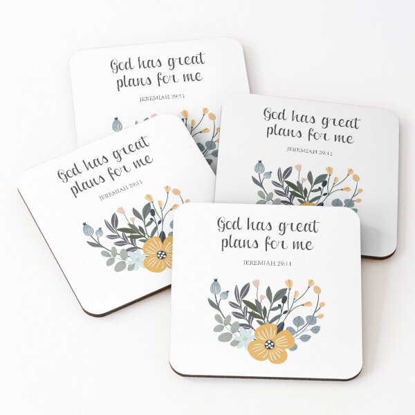 Item preview, Bible Verse 1 Jeremiah 29:11  - God has great plans for me designed and sold by AGDStudio.