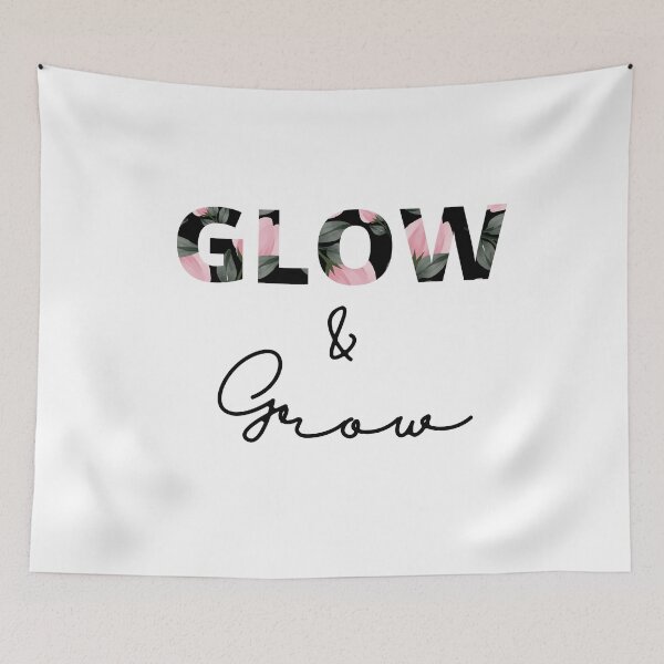Item preview, Glow & Grow floral artwork  designed and sold by FashionN5.