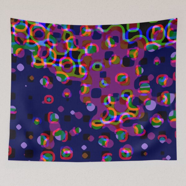 Item preview, Boho glitch made of organic trash data - abstract pattern designed and sold by Xdelacra.