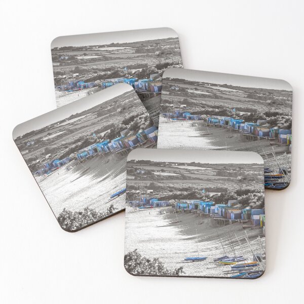 Item preview, MBSIK Abersoch main beach colour beat huts and boats designed and sold by Turtle  Photography.