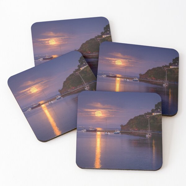 Item preview, OHMR Harvest Moon rises over Abersoch Harbour designed and sold by Turtle  Photography.