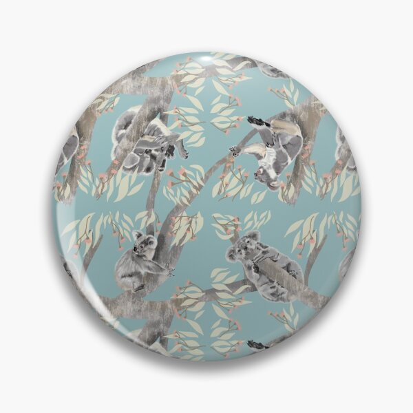 Item preview, Koalas in the tree blue designed and sold by Nat Herington.