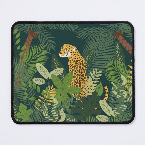Item preview, Jaguar in a Jungle on Green designed and sold by Petra Holikova.