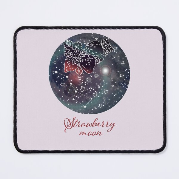 Item preview, Strawberry moon Big Dipper Ursa Major Constellation art Astronomy gifts Celestial poster Science gifts women Astronomy print Starry night sky Astronomer gift designed and sold by GalleryArtField.