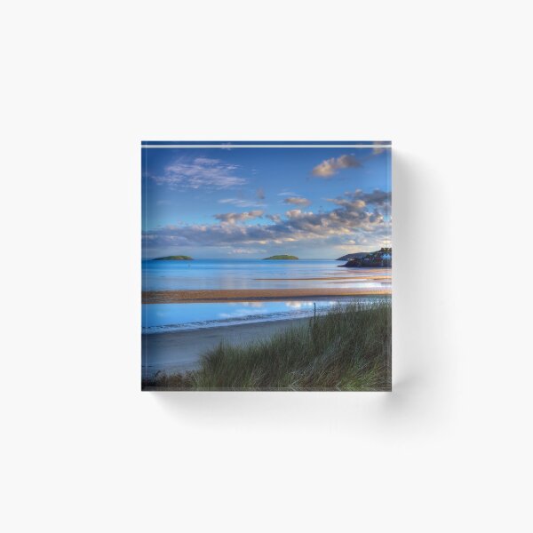 Item preview, Abersoch Warren beach golden light and blue sea. designed and sold by Turtle  Photography.