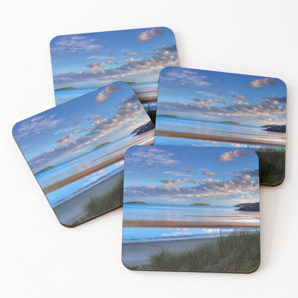 Item preview, Abersoch Warren beach golden light and blue sea. designed and sold by Turtle  Photography.