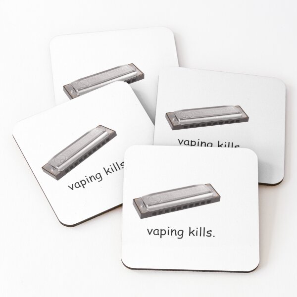 Item preview, vaping kills harmonica meme designed and sold by RubyLikesPlants.