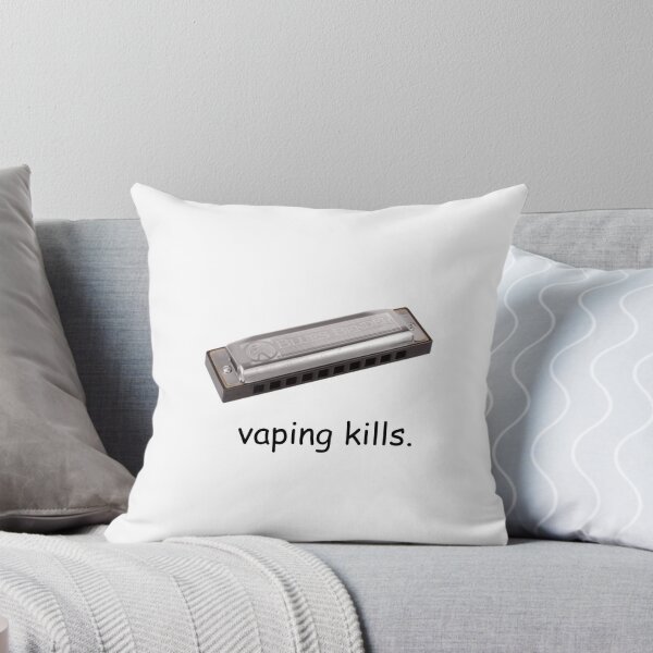 Item preview, vaping kills harmonica meme designed and sold by RubyLikesPlants.