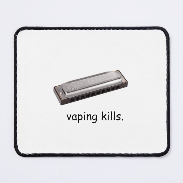 Item preview, vaping kills harmonica meme designed and sold by RubyLikesPlants.