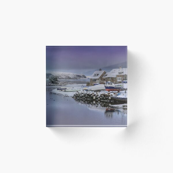 Item preview, Abersoch  inner harbour with snow designed and sold by Turtle  Photography.