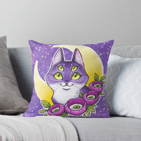 Item preview, Crescent Moon Alien Kitty designed and sold by kattvalk.