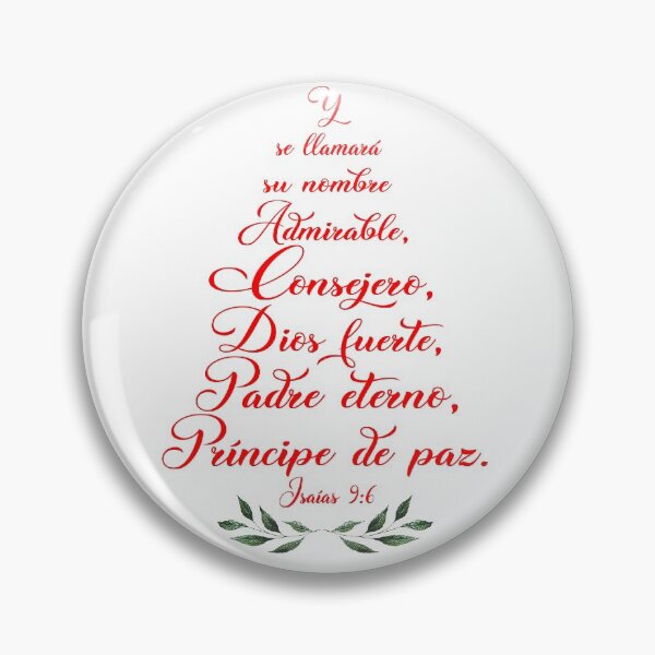 Item preview, Isaias 9:6, Spanish Christmas Bible Verse designed and sold by Aryam Quotes.