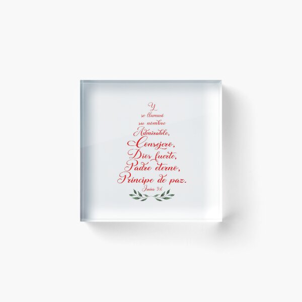 Item preview, Isaias 9:6, Spanish Christmas Bible Verse designed and sold by Aryam Quotes.