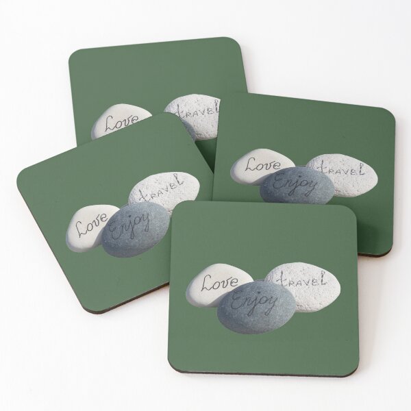 Item preview, Stones love, travel, enjoy designed and sold by Bettina2311.