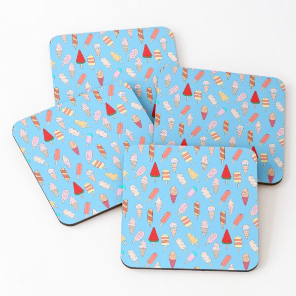 Item preview, Pastel ice-creams pattern designed and sold by Karunyapas.