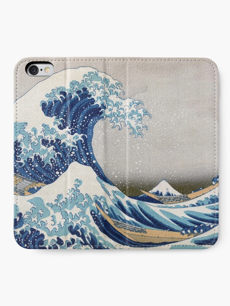 The Great Wave off Kanagawa PU Leather Wallet hokusai Art 