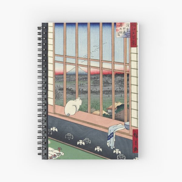 Item preview, Utagawa Hiroshige Japanese Woodblock Cat Print designed and sold by Vintage Wall Art.