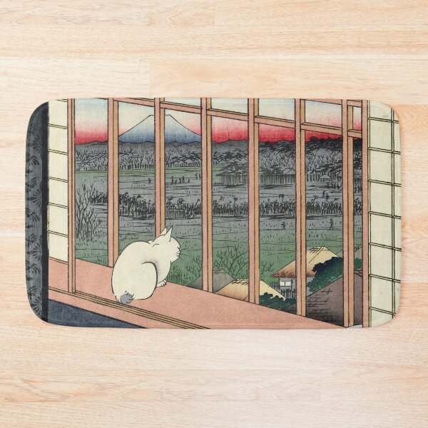 Item preview, Utagawa Hiroshige Japanese Woodblock Cat Print designed and sold by Vintage Wall Art.