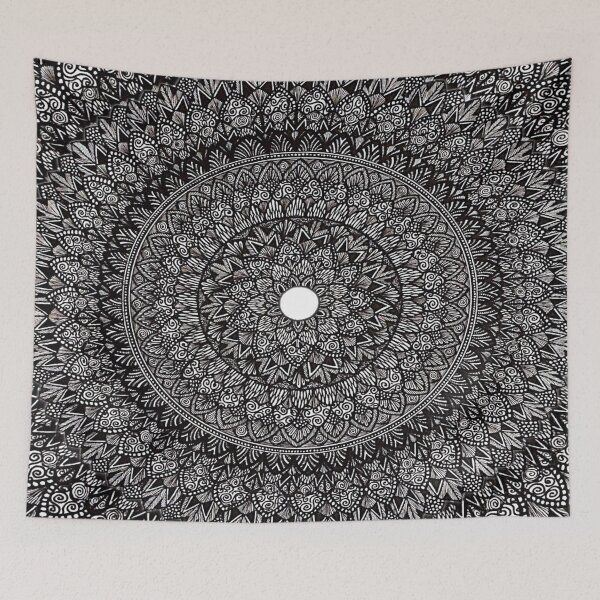 Item preview,  Black & White Mandala #5 designed and sold by Carina Kay.