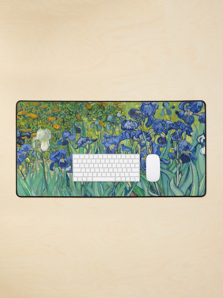 Aperçu 1 sur 5. Tapis de souris avec l'œuvre Van Gogh Irises créée et vendue par fineearth.
