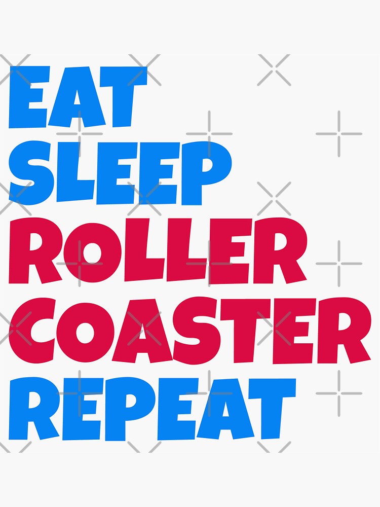 Roller Coaster Amusement Park Funny Saying Sticker