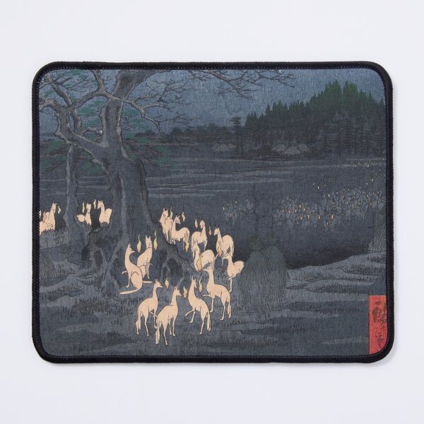 Item preview, Utagawa Hiroshige - Foxfires at the Changing Tree designed and sold by Vintage Wall Art.