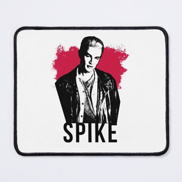 Item preview, Spike the Vampire - Red with Black Text (BtVS) designed and sold by Vixetches.